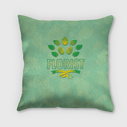 Подушка квадратная Florist, цвет: 3D-принт