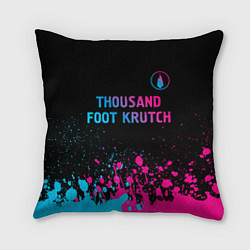 Подушка квадратная Thousand Foot Krutch - neon gradient: символ сверх