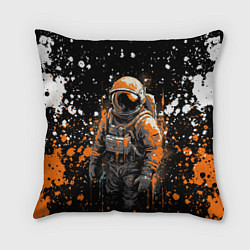 Подушка квадратная Астронавт в красках