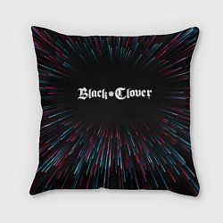 Подушка квадратная Black Clover infinity, цвет: 3D-принт