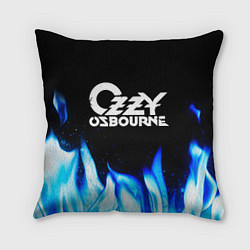 Подушка квадратная Ozzy Osbourne blue fire