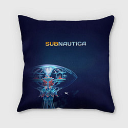 Подушка квадратная Subnautica подводный город
