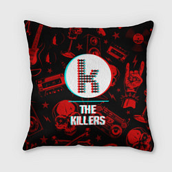 Подушка квадратная The Killers rock glitch