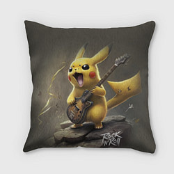 Подушка квадратная Pikachu rock