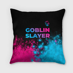 Подушка квадратная Goblin Slayer - neon gradient: символ сверху