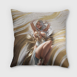 Подушка квадратная Аниме блондинка с пышными формами