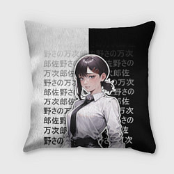 Подушка квадратная Кобэни из аниме человек-бензопила, цвет: 3D-принт