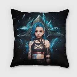 Подушка квадратная Jinx arcane league of legends
