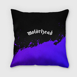 Подушка квадратная Motorhead purple grunge