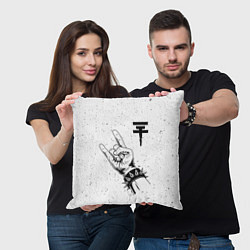 Подушка квадратная Tokio Hotel и рок символ, цвет: 3D-принт — фото 2