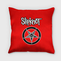Подушка квадратная Slipknot - пентаграмма