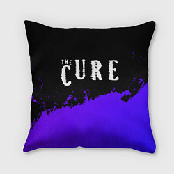 Подушка квадратная The Cure purple grunge