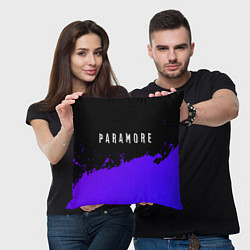 Подушка квадратная Paramore purple grunge, цвет: 3D-принт — фото 2