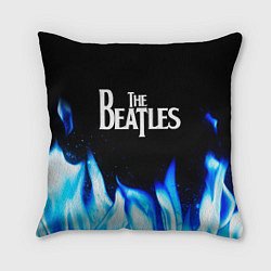 Подушка квадратная The Beatles blue fire