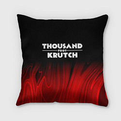 Подушка квадратная Thousand Foot Krutch red plasma