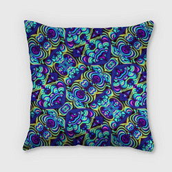 Подушка квадратная Психоделический абстракционизм, цвет: 3D-принт