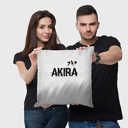 Подушка квадратная Akira glitch на светлом фоне: символ сверху, цвет: 3D-принт — фото 2