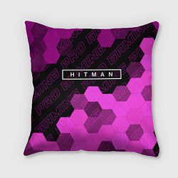 Подушка квадратная Hitman pro gaming: символ сверху