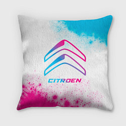 Подушка квадратная Citroen neon gradient style