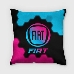 Подушка квадратная Fiat - neon gradient