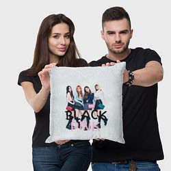 Подушка квадратная Blackpink girls, цвет: 3D-принт — фото 2