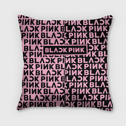 Подушка квадратная Blackpink - pink text
