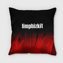 Подушка квадратная Limp Bizkit red plasma