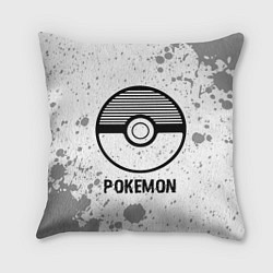 Подушка квадратная Pokemon glitch на светлом фоне, цвет: 3D-принт
