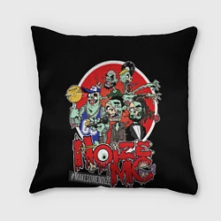 Подушка квадратная Zombie - Noize MC, цвет: 3D-принт