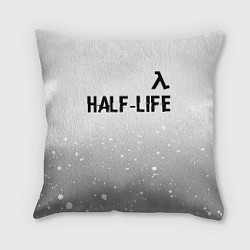 Подушка квадратная Half-Life glitch на светлом фоне: символ сверху