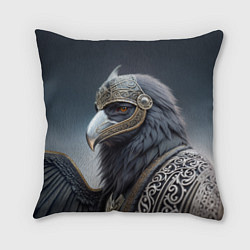 Подушка квадратная Ворон викинг, цвет: 3D-принт