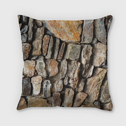 Подушка квадратная Каменный стиль, цвет: 3D-принт