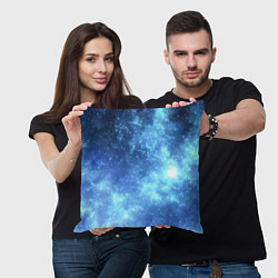 Подушка квадратная Яркие звёзды в космосе, цвет: 3D-принт — фото 2