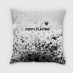 Подушка квадратная Poppy Playtime glitch на светлом фоне: символ свер, цвет: 3D-принт