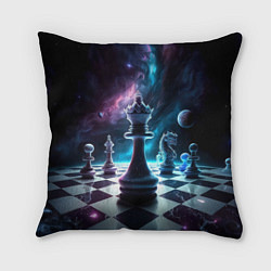 Подушка квадратная Космические шахматы