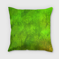 Подушка квадратная Зелёная фантазия, цвет: 3D-принт