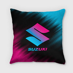 Подушка квадратная Suzuki - neon gradient