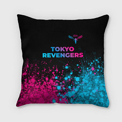 Подушка квадратная Tokyo Revengers - neon gradient: символ сверху