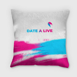 Подушка квадратная Date A Live neon gradient style: символ сверху