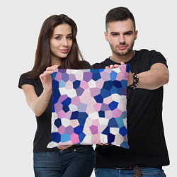Подушка квадратная Мозаика абстракция, цвет: 3D-принт — фото 2