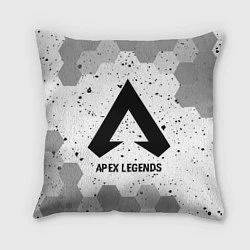 Подушка квадратная Apex Legends glitch на светлом фоне, цвет: 3D-принт