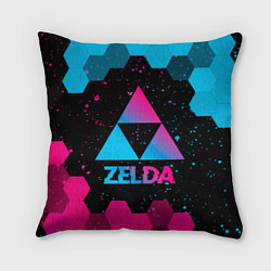 Подушка квадратная Zelda - neon gradient