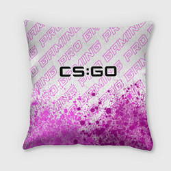 Подушка квадратная Counter Strike pro gaming: символ сверху, цвет: 3D-принт