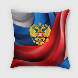 Подушка квадратная Золотой герб России