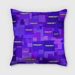Подушка квадратная Minecraft pattern logo