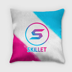 Подушка квадратная Skillet neon gradient style