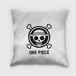 Подушка квадратная One Piece glitch на светлом фоне