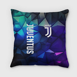 Подушка квадратная Juventus logo blue