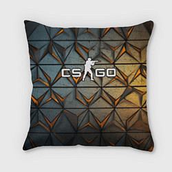 Подушка квадратная CSGO объемные плиты, цвет: 3D-принт