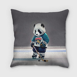 Подушка квадратная Panda striker of the Florida Panthers, цвет: 3D-принт